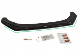 Cup Spoilerlippe Front Ansatz V.2 passend für VW Polo GTI Mk5 Facelift schwarz Hochglanz