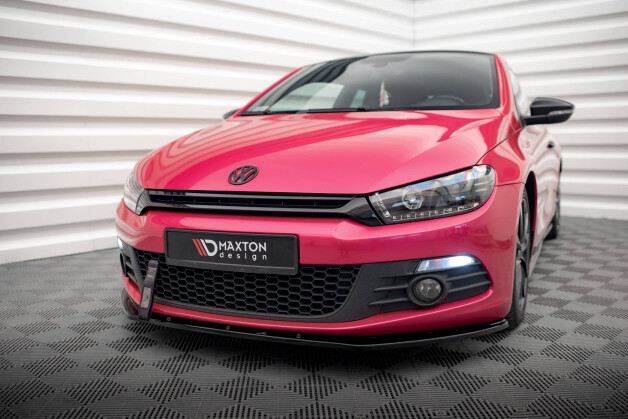 Street+ Spoilerlippe Front Ansatz passend für VW Scirocco schwarz Hochglanz