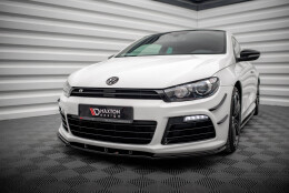 Cup Spoilerlippe Front Ansatz passend für VW SCIROCCO R schwarz Hochglanz