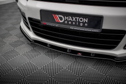 Cup Spoilerlippe Front Ansatz passend für VW SCIROCCO R schwarz Hochglanz