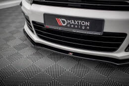 Cup Spoilerlippe Front Ansatz passend für VW SCIROCCO R ver2 schwarz Hochglanz