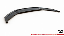 Cup Spoilerlippe Front Ansatz passend für VW SCIROCCO R ver2 schwarz Hochglanz