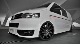 Cup Spoilerlippe Front Ansatz passend für VW T5 SPORTLINE schwarz Hochglanz