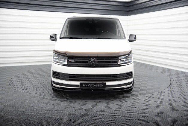 Cup Spoilerlippe Front Ansatz V.2 passend für VW T6 schwarz Hochglanz