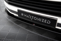 Cup Spoilerlippe Front Ansatz V.2 passend für VW T6 schwarz Hochglanz