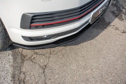 Cup Spoilerlippe Front Ansatz V.2 für VW T6  schwarz matt