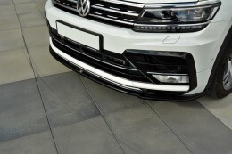 Cup Spoilerlippe Front Ansatz für VW Tiguan Mk2 R-Line schwarz Hochgl,  199,00 €
