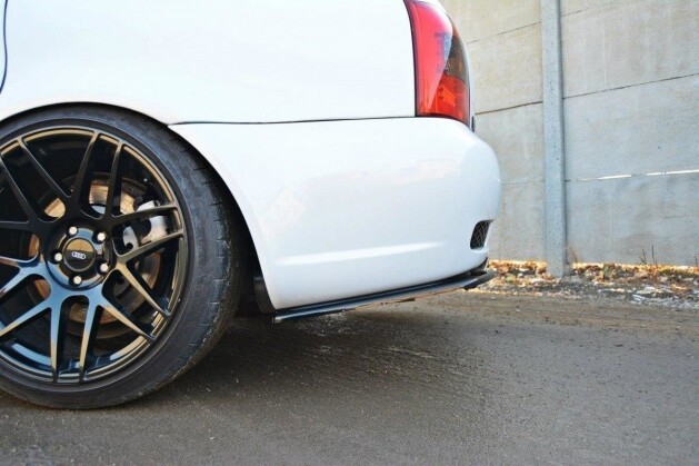 Cup Diffusor Heck Ansatz passend für AUDI RS4 B5 schwarz Hochglanz