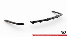 Cup Diffusor Heck Ansatz passend für BMW 5er M-Paket F10 / F11 schwarz Hochglanz
