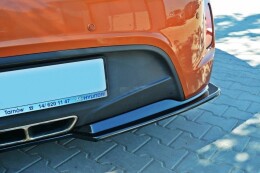 Cup Diffusor Heck Ansatz für Hyundai Veloster schwarz Hochglanz