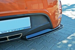 Cup Diffusor Heck Ansatz passend für Hyundai Veloster schwarz Hochglanz