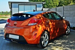 Street+ Diffusor Heck Ansatz passend für Hyundai Veloster schwarz Hochglanz