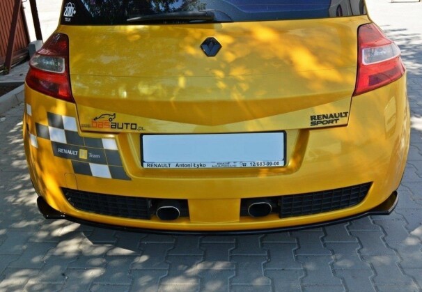 Cup Diffusor Heck Ansatz passend für RENAULT MEGANE II RS schwarz matt