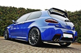 Hinten Splitter ALFA ROMEO 147 GTA DTM LOOK schwarz Hochglanz