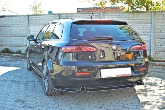Street+ Mittlerer Diffusor Heck Ansatz RACE passend für Alfa Romeo 159 Carbon Look