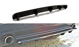 Mittlerer Cup Diffusor Heck Ansatz passend für ALFA ROMEO 159 im DTM LOOK schwarz Hochglanz