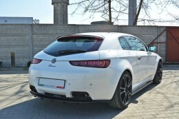 Mittlerer Cup Diffusor Heck Ansatz passend für Alfa Romeo Brera im DTM LOOK schwarz Hochglanz