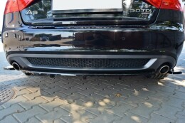 Mittlerer Cup Diffusor Heck Ansatz passend für AUDI A5 S-LINE DTM LOOK schwarz Hochglanz