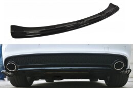 Mittlerer Cup Diffusor Heck Ansatz für AUDI A5 S-LINE Facelift  schwarz Hochglanz