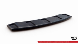 Mittlerer Cup Diffusor Heck Ansatz passend für Audi A6 / A6 C7 S-line/ S6 C7 Facelift schwarz Hochglanz