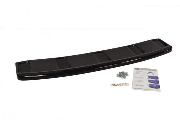 Mittlerer Cup Diffusor Heck Ansatz passend für Audi A7 S-Line Facelift  schwarz Hochglanz