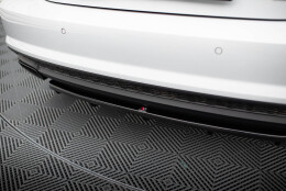 Mittlerer Cup Diffusor Heck Ansatz passend für im DTM LOOK Audi A7 S-Line C7 Facelift schwarz Hochglanz