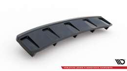 Mittlerer Cup Diffusor Heck Ansatz passend für im DTM LOOK Audi A7 S-Line C7 Facelift schwarz Hochglanz