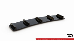 Street+ Mittlerer Diffusor RACE Heck Ansatz passend für Audi A7 S-Line C7 FL schwarz Hochglanz