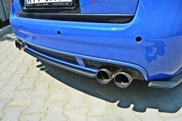 Mittlerer Cup Diffusor Heck Ansatz passend für AUDI RS6 C5 AVANT schwarz Hochglanz