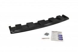Mittlerer Cup Diffusor Heck Ansatz passend für Audi S6 C7 Avant schwarz Hochglanz