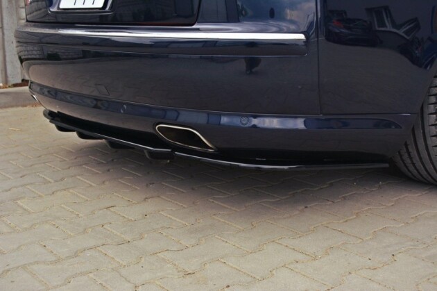 Mittlerer Cup Diffusor Heck Ansatz für Audi A8 W12 D3 DTM LOOK schwarz Hochglanz