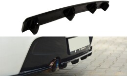 Mittlerer Cup Diffusor Heck Ansatz DTM Look passend für BMW 1er F20/F21 M-Power im DTM LOOK schwarz matt
