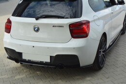 Mittlerer Cup Diffusor Heck Ansatz DTM Look passend für BMW 1er F20/F21 M-Power im DTM LOOK schwarz matt