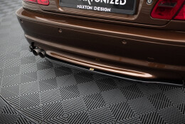Mittlerer Cup Diffusor Heck Ansatz passend für BMW 3er E46 M Paket COUPE DTM LOOK schwarz Hochglanz