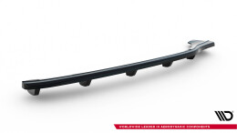 Mittlerer Cup Diffusor Heck Ansatz passend für BMW 3er E46 M Paket COUPE DTM LOOK schwarz Hochglanz