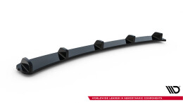 Street+ Mittlerer Diffusor Heck Ansatz passend für BMW 3er E46 M Paket Coupe RACE schwarz Hochglanz