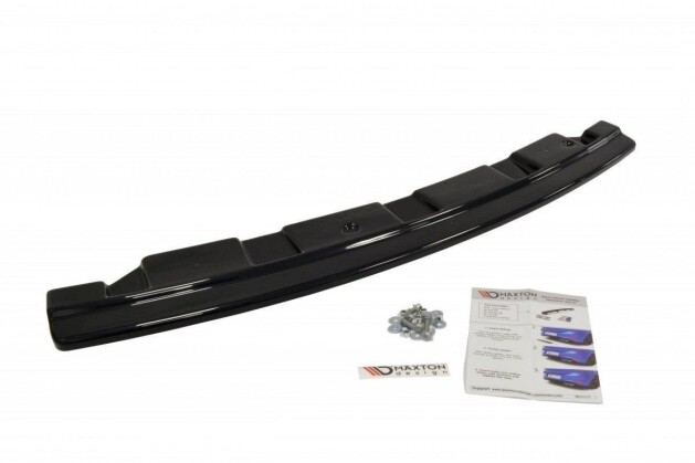 Mittlerer Cup Diffusor Heck Ansatz passend für BMW 5er F11 M Paket (mit zwei Einzel Endstücken) schwarz Hochglanz