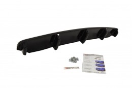 Mittlerer Cup Diffusor Heck Ansatz passend für BMW 6er Gran Coupé M Paket DTM LOOK schwarz Hochglanz