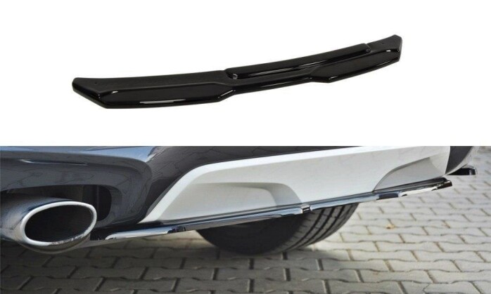 Mittlerer Cup Diffusor Heck Ansatz DTM Look passend für BMW X4 M Paket Carbon Look