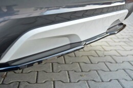 Mittlerer Cup Diffusor Heck Ansatz für BMW X4 M Paket  schwarz Hochglanz