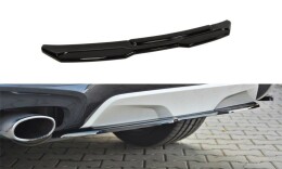 Mittlerer Cup Diffusor Heck Ansatz passend für BMW X4 M Paket schwarz Hochglanz