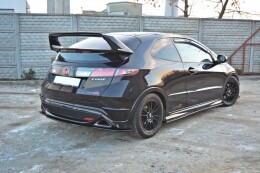 Heckansatz HONDA CIVIC VIII TYPE S/R  schwarz Hochglanz