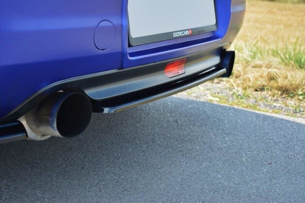 Mittlerer Cup Diffusor Heck Ansatz passend für HONDA S2000 schwarz Hochglanz