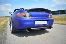 Mittlerer Cup Diffusor Heck Ansatz passend für HONDA S2000 schwarz Hochglanz