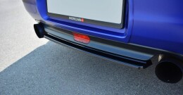 Mittlerer Cup Diffusor Heck Ansatz passend für HONDA S2000 schwarz Hochglanz