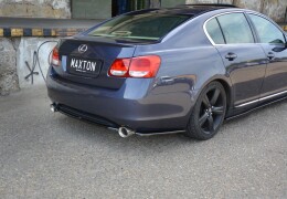 Mittlerer Cup Diffusor Heck Ansatz passend für LEXUS GS MK.3 schwarz Hochglanz