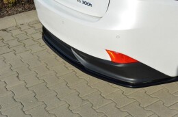 Mittlerer Cup Diffusor Heck Ansatz passend für Lexus IS Mk3 H schwarz Hochglanz