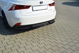 Mittlerer Cup Diffusor Heck Ansatz passend für Lexus IS Mk3 H DTM LOOK schwarz Hochglanz