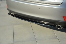 Mittlerer Cup Diffusor Heck Ansatz passend für Lexus IS Mk3 T schwarz Hochglanz