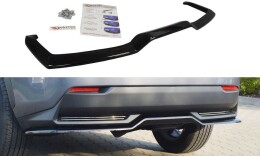 Mittlerer Cup Diffusor Heck Ansatz passend für Lexus NX Mk1 H schwarz Hochglanz